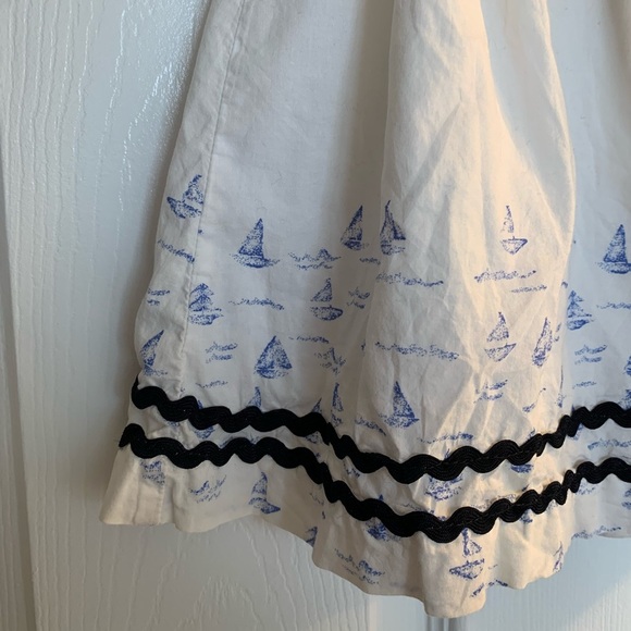 MARITIMES Sailboat Cotton Blend Sleeveless Dress Size 6-9 Months - Picture 4 of 8